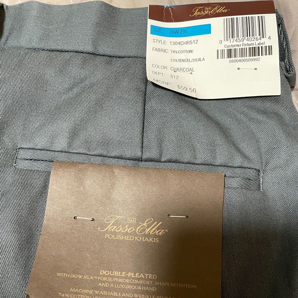 Tasso Elba Khakis Grey Pants